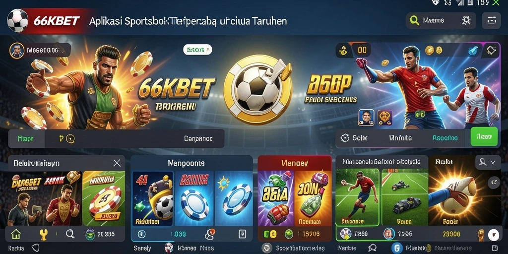 Tampilan gameplay menarik dan antarmuka pengguna yang intuitif dalam 66KBET.