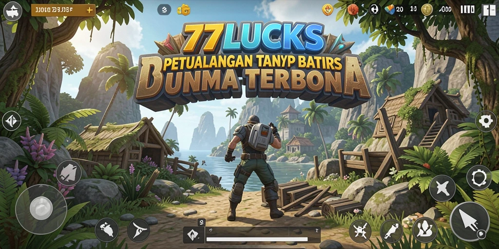 Gameplay 77LUCKS yang menakjubkan dalam dunia terbuka.