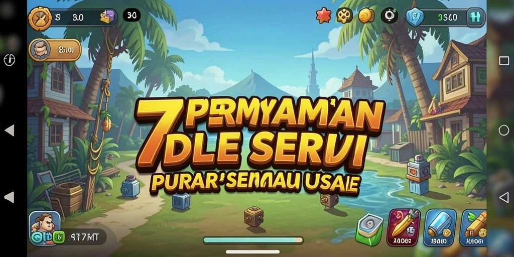 Screenshot utama 77RT menampilkan gameplay Idle yang seru dan interaktif.