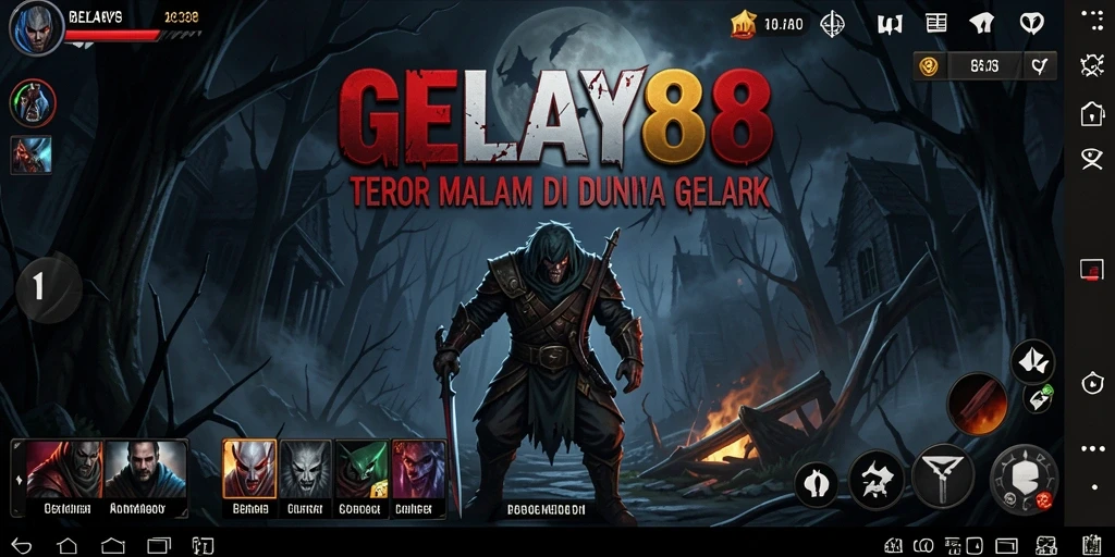 Tangkapan layar menunjukkan suasana mencekam dalam gameplay GELAY88.