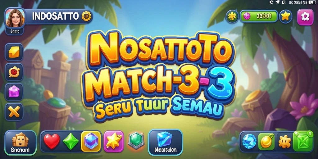 Screenshot gameplay INDOSATTOTO menampilkan pencocokan warna yang seru.