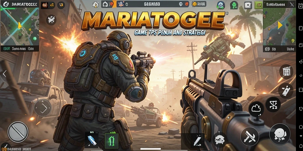 Screenshot MARIATOGEL menampilkan pertempuran seru yang mendebarkan.
