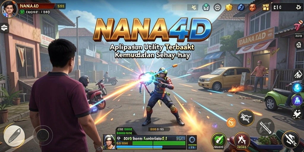 Tampilan utama NANA4D dengan fitur lengkap untuk produktivitas.
