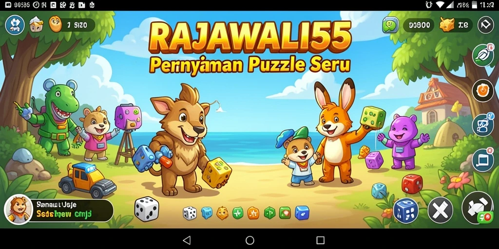 Tampilan gameplay menantang dalam RAJAWALI55 yang seru.