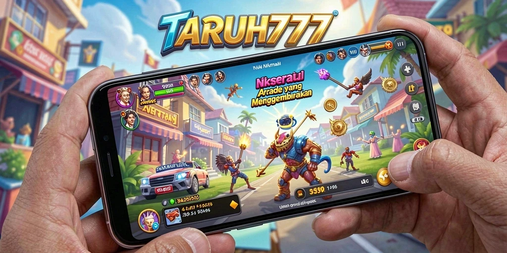 TARUH777 menampilkan gameplay Arcade yang dinamis dan penuh warna.
